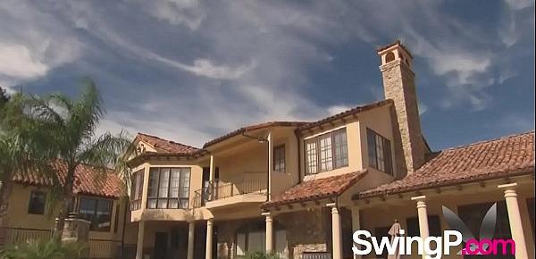 Partner swap in a messy swinger orgy